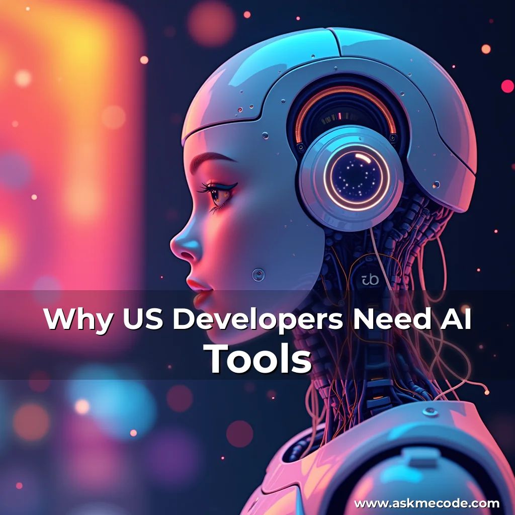Artistic representation for Why US Developers Need AI Tools