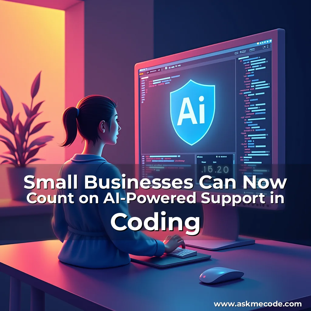 Artistic representation for Small Businesses Can Now Count on AI-Powered Support in Coding