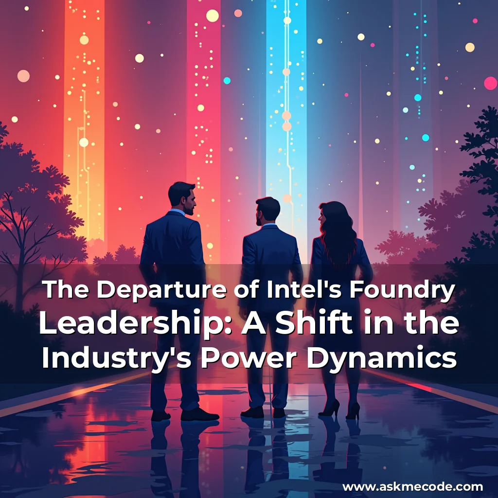 Artistic representation for The Departure of Intel's Foundry Leadership: A Shift in the Industry's Power Dynamics