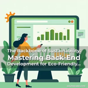 Artistic representation for The Backbone of Sustainability: Mastering Back-End Development for Eco-Friendly Web Solutions
