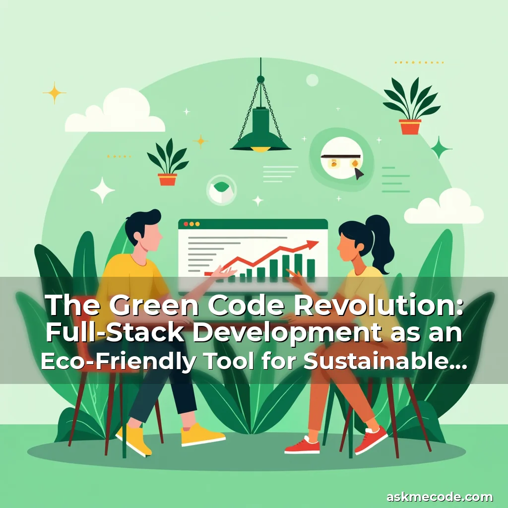 Artistic representation for The Green Code Revolution: Full-Stack Development as an Eco-Friendly Tool for Sustainable Living