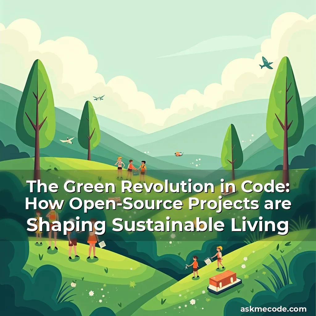 Artistic representation for The Green Revolution in Code: How Open-Source Projects are Shaping Sustainable Living