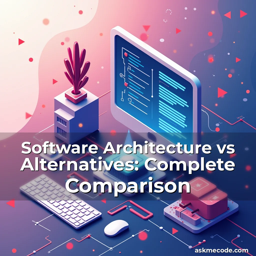 Artistic representation for Software Architecture vs Alternatives: Complete Comparison