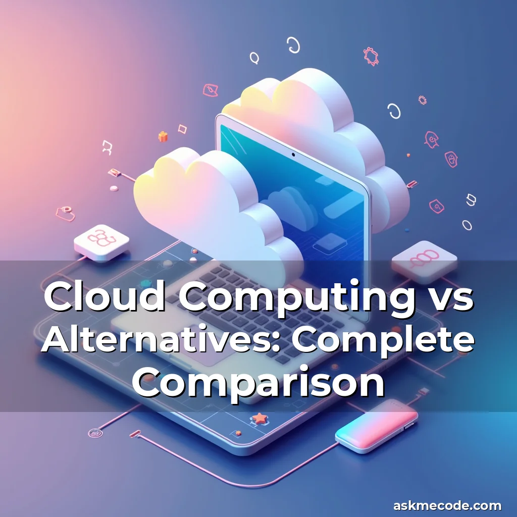 Artistic representation for Cloud Computing vs Alternatives: Complete Comparison