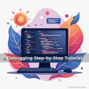 Artistic representation for Debugging Step-by-Step Tutorial