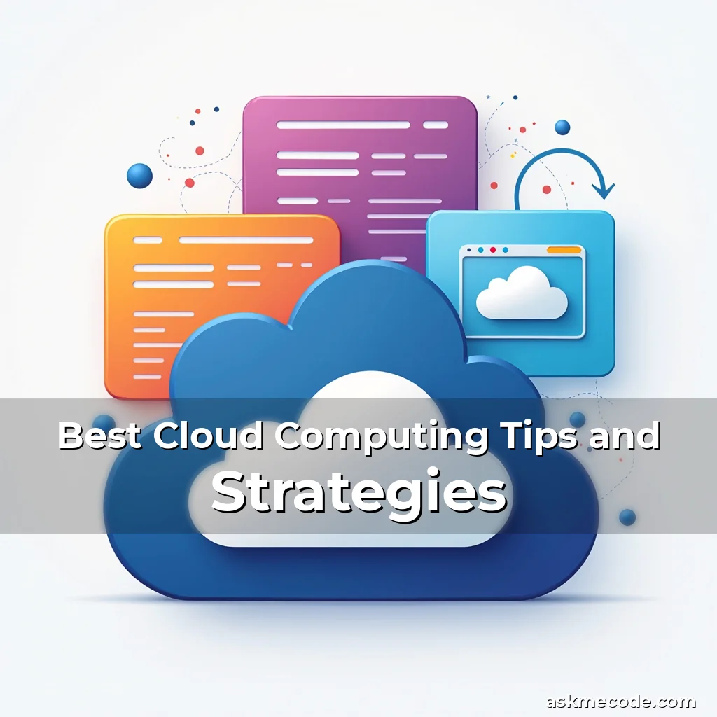 Artistic representation for Best Cloud Computing Tips and Strategies
