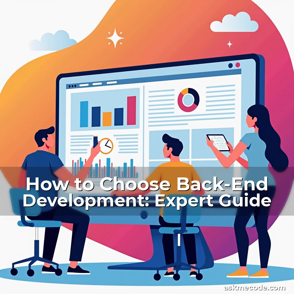Artistic representation for How to Choose Back-End Development: Expert Guide