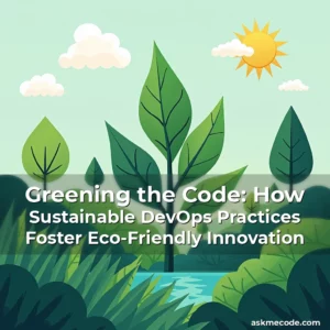 Artistic representation for Greening the Code: How Sustainable DevOps Practices Foster Eco-Friendly Innovation