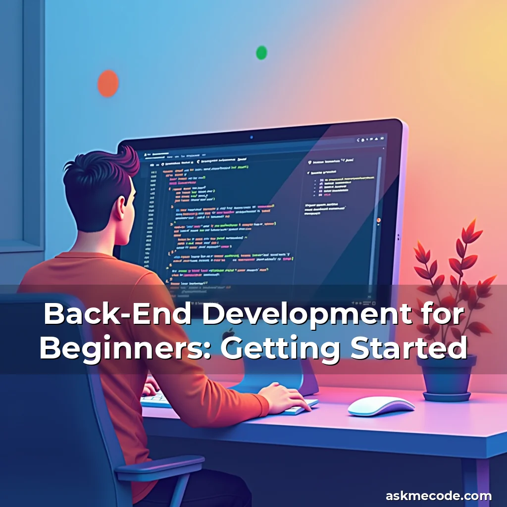 Artistic representation for Back-End Development for Beginners: Getting Started