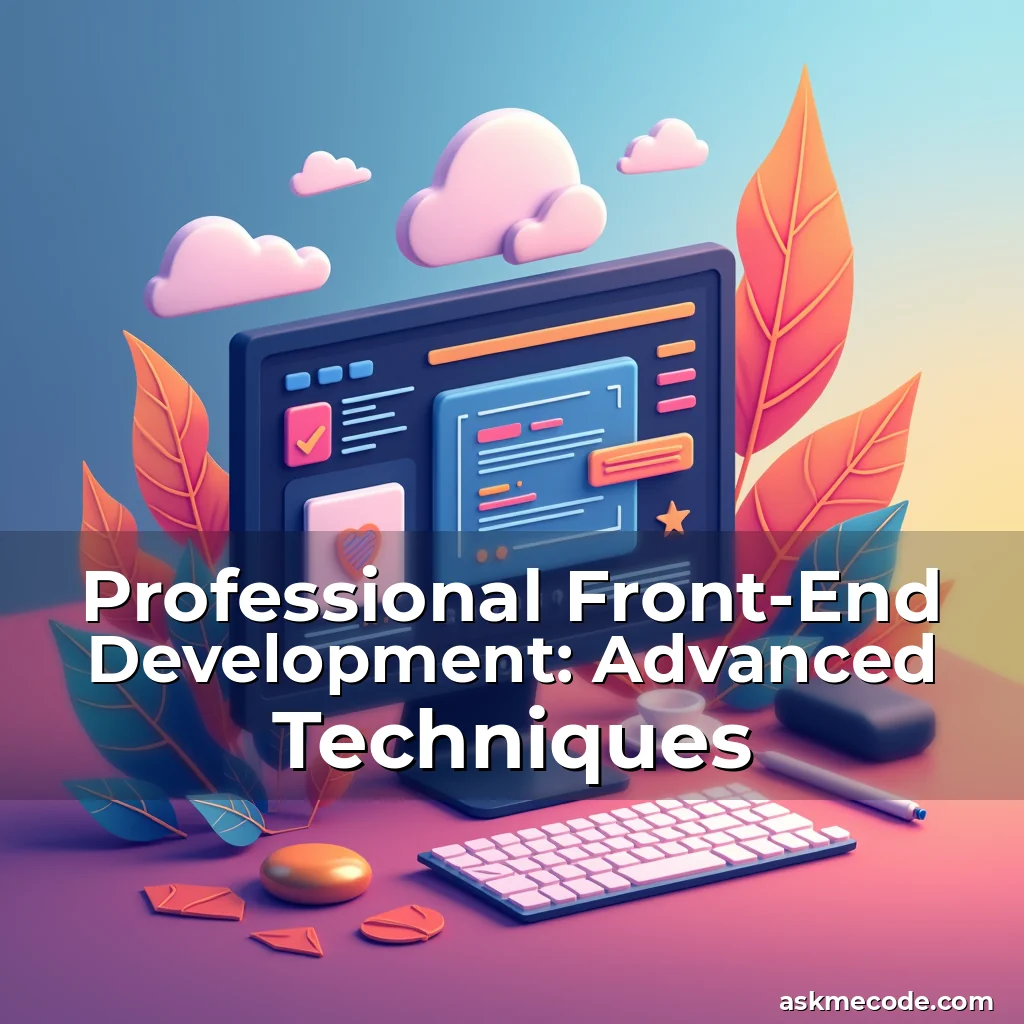 Artistic representation for Professional Front-End Development: Advanced Techniques