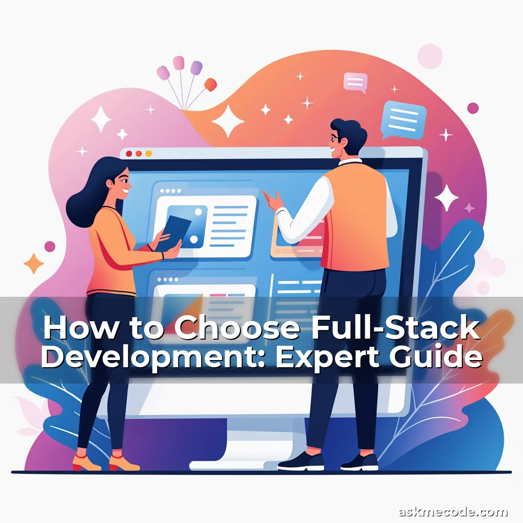 Artistic representation for How to Choose Full-Stack Development: Expert Guide