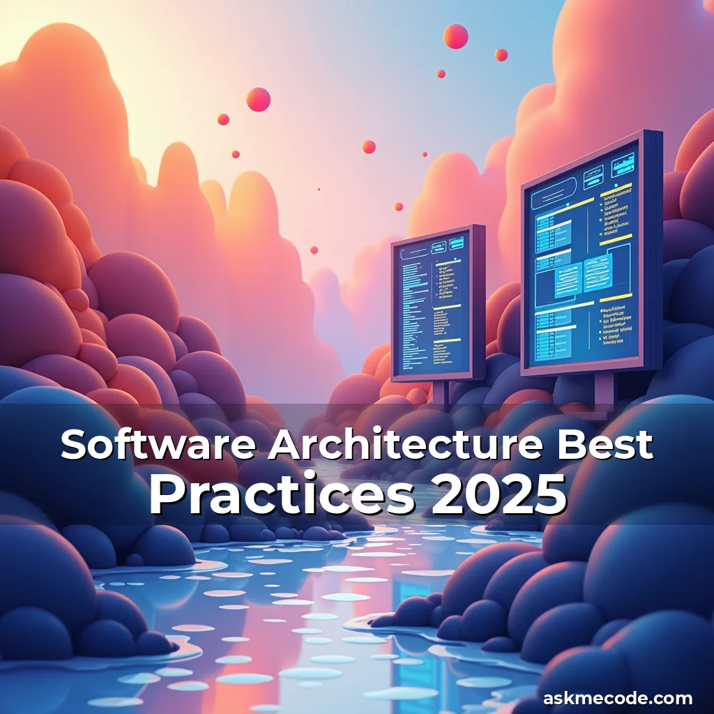 Artistic representation for Software Architecture Best Practices 2025