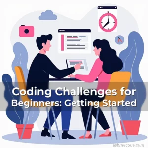 Artistic representation for Coding Challenges for Beginners: Getting Started