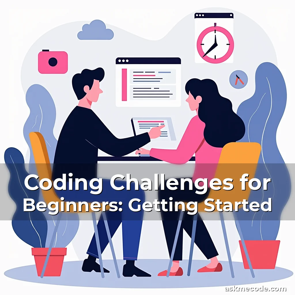 Artistic representation for Coding Challenges for Beginners: Getting Started