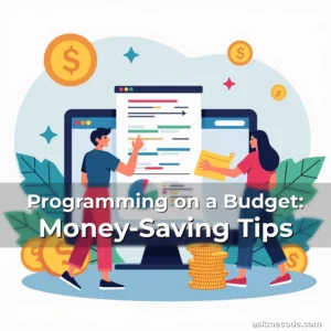 Artistic representation for Programming on a Budget: Money-Saving Tips