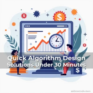 Artistic representation for Quick Algorithm Design Solutions Under 30 Minutes