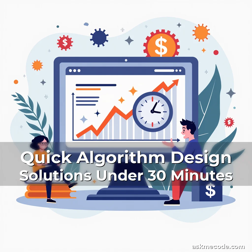 Artistic representation for Quick Algorithm Design Solutions Under 30 Minutes