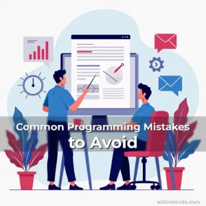 Artistic representation for Common Programming Mistakes to Avoid