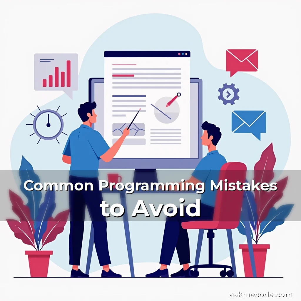Artistic representation for Common Programming Mistakes to Avoid
