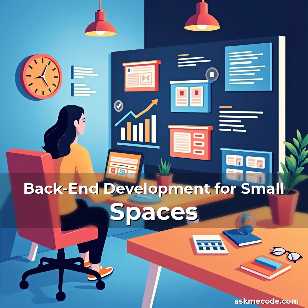 Artistic representation for Back-End Development for Small Spaces