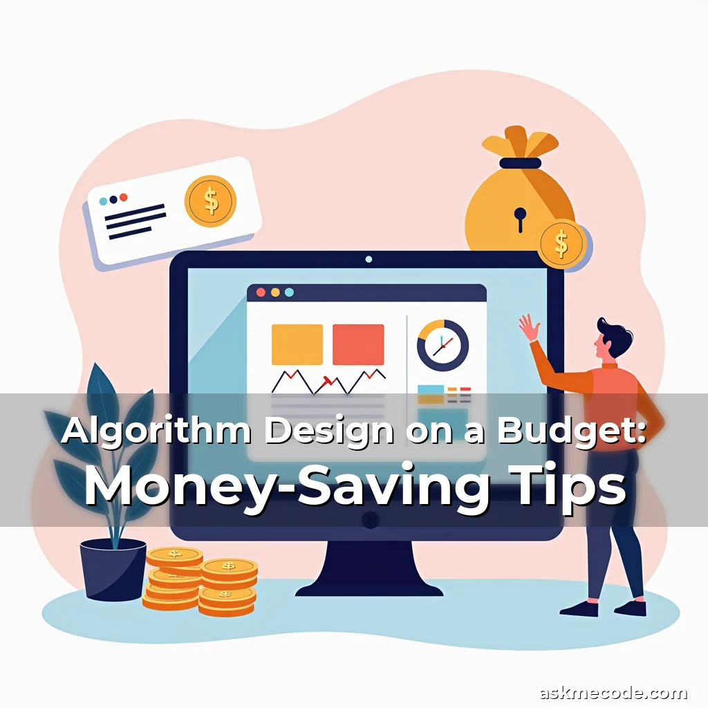 Artistic representation for Algorithm Design on a Budget: Money-Saving Tips