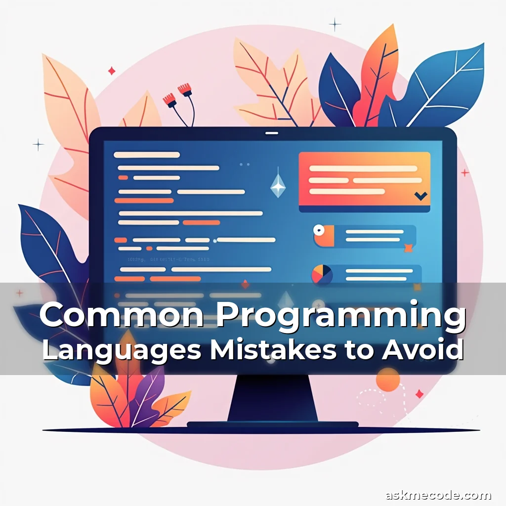 Artistic representation for Common Programming Languages Mistakes to Avoid