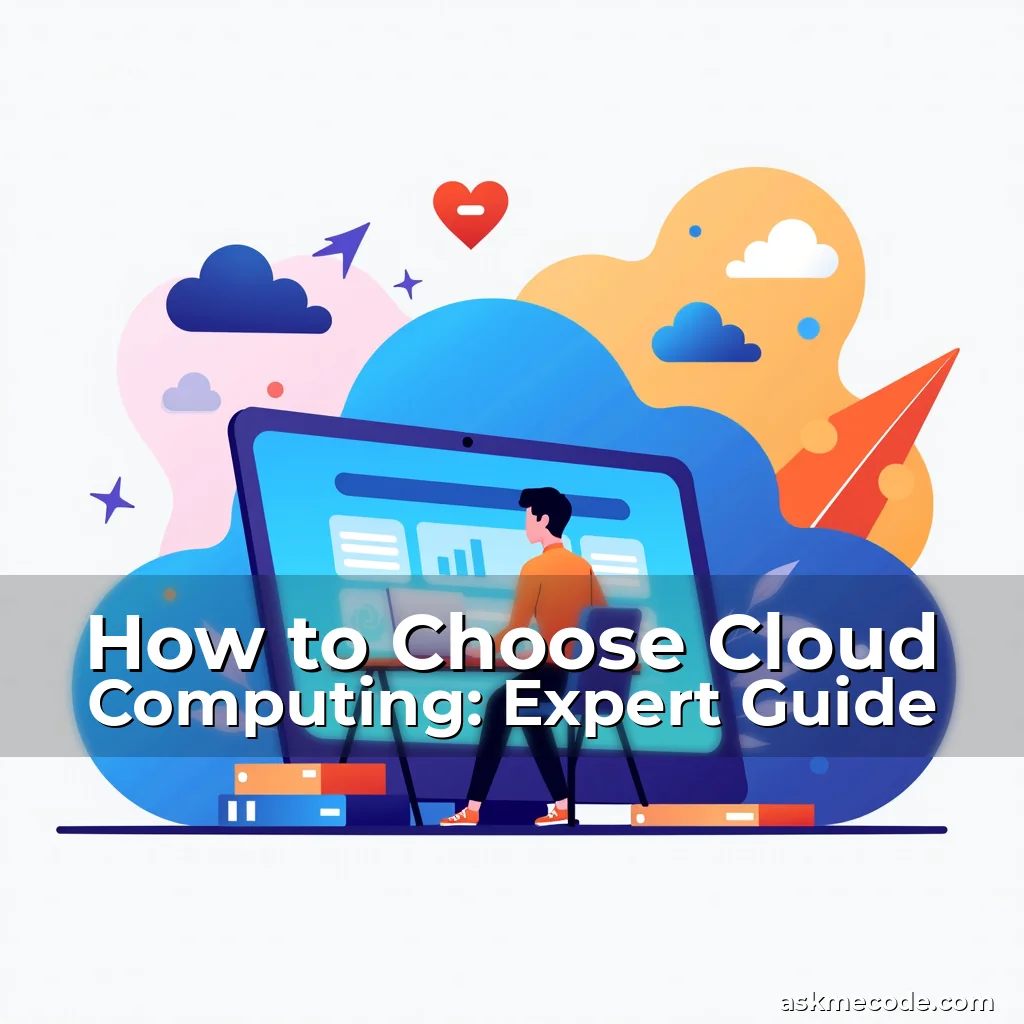 Artistic representation for How to Choose Cloud Computing: Expert Guide