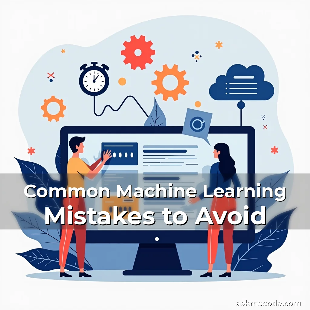 Artistic representation for Common Machine Learning Mistakes to Avoid