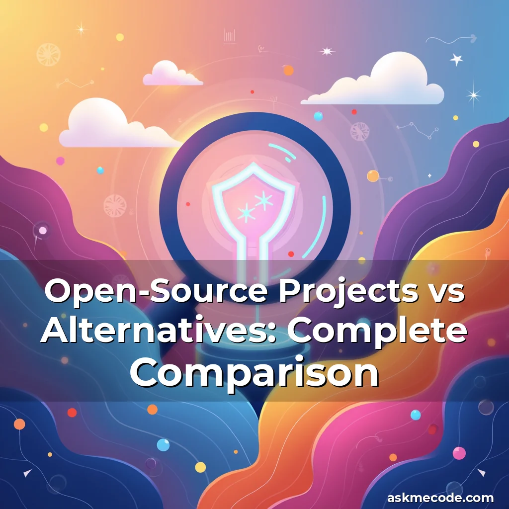 Artistic representation for Open-Source Projects vs Alternatives: Complete Comparison