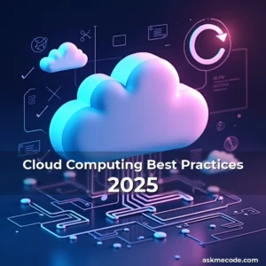Artistic representation for Cloud Computing Best Practices 2025