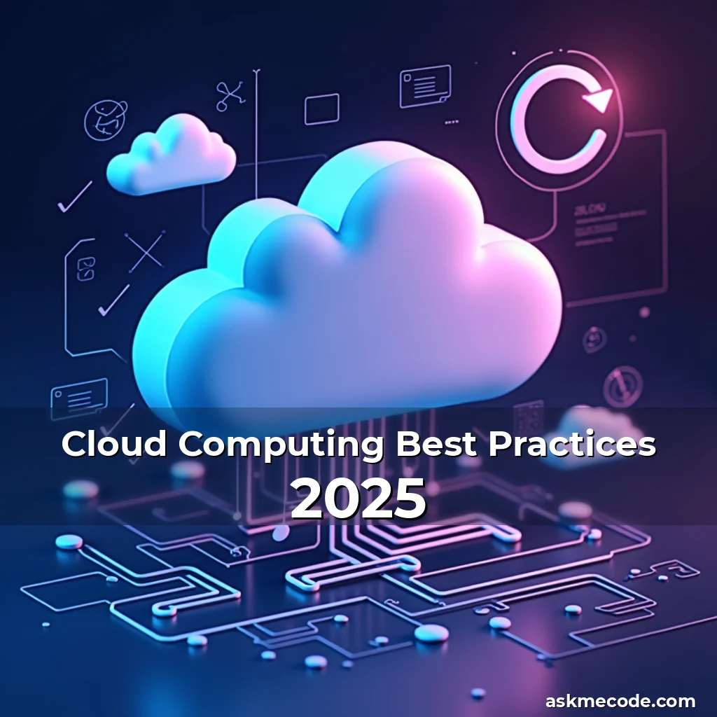 Artistic representation for Cloud Computing Best Practices 2025