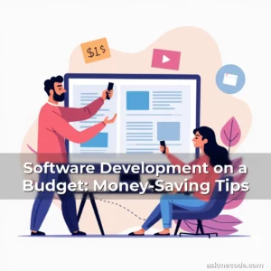 Artistic representation for Software Development on a Budget: Money-Saving Tips