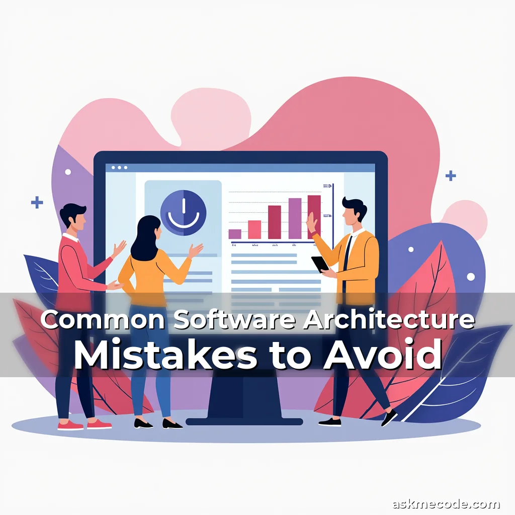 Artistic representation for Common Software Architecture Mistakes to Avoid