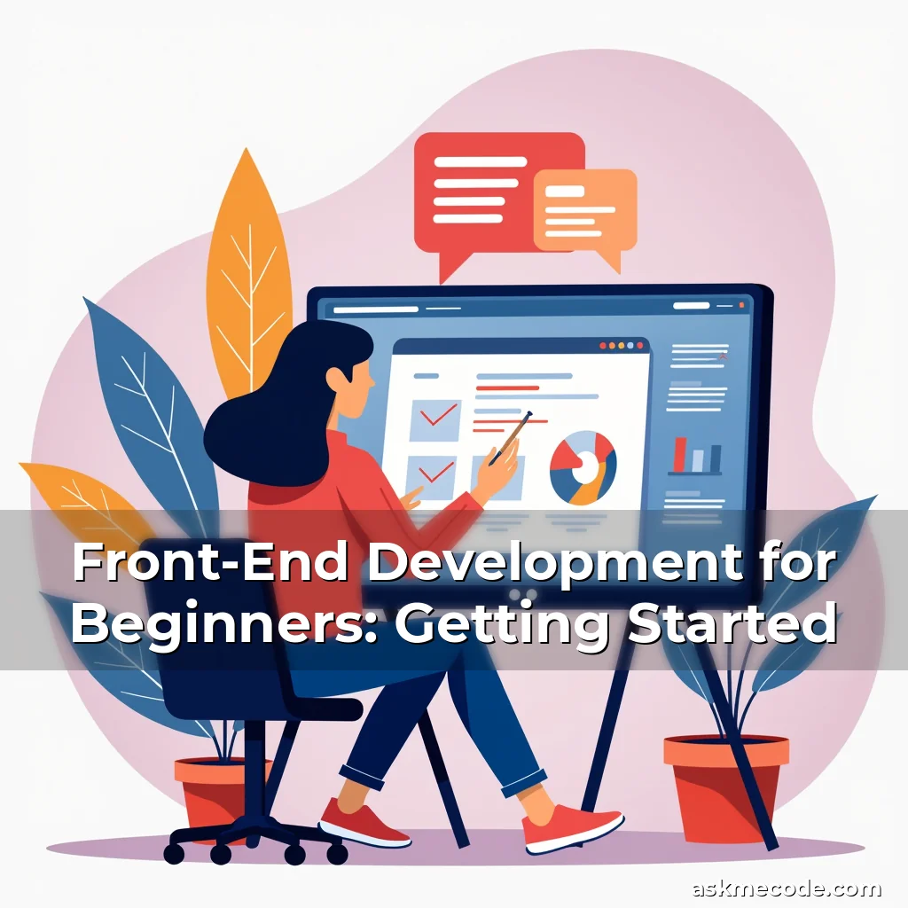 Artistic representation for Front-End Development for Beginners: Getting Started
