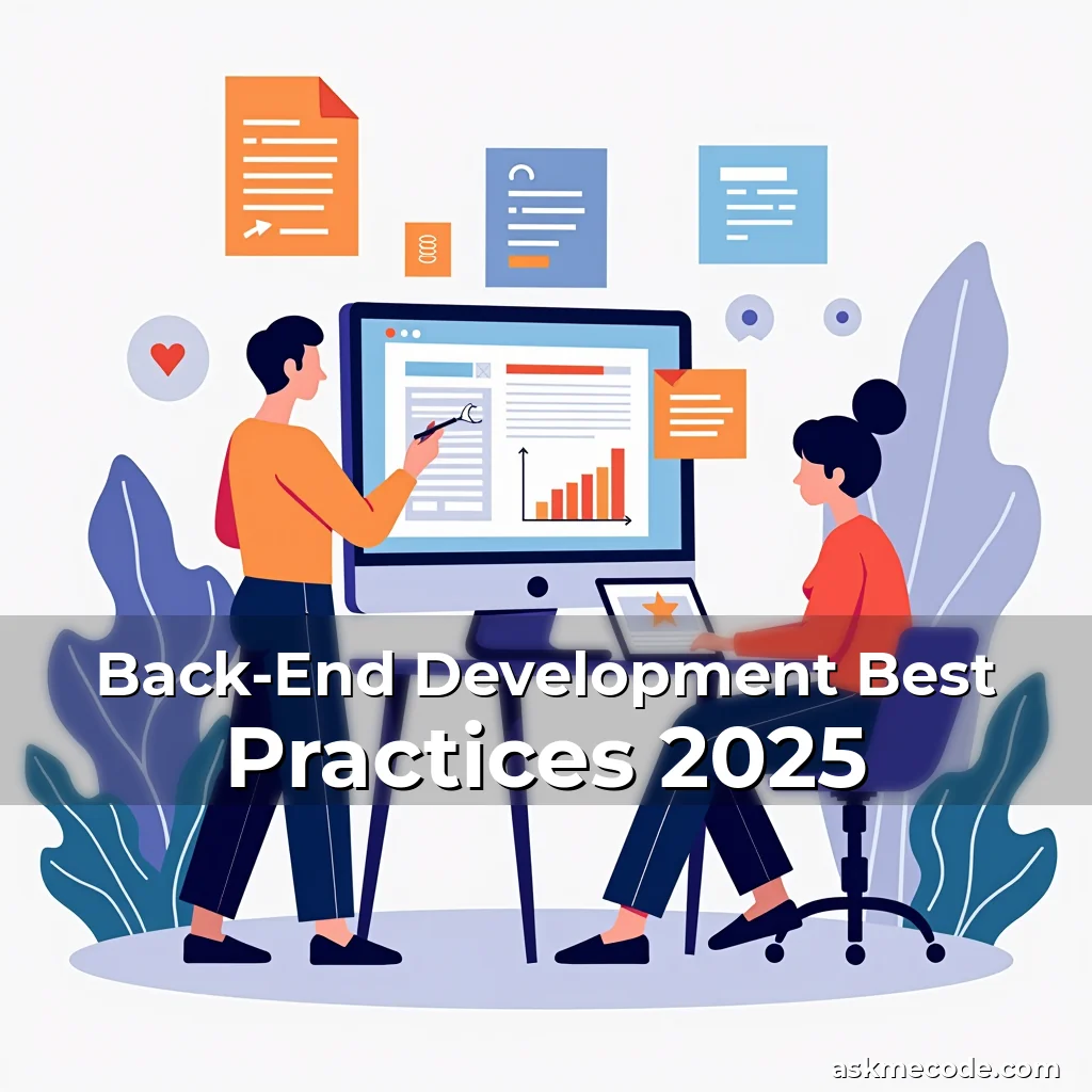 Artistic representation for Back-End Development Best Practices 2025