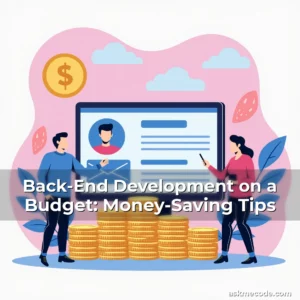 Artistic representation for Back-End Development on a Budget: Money-Saving Tips