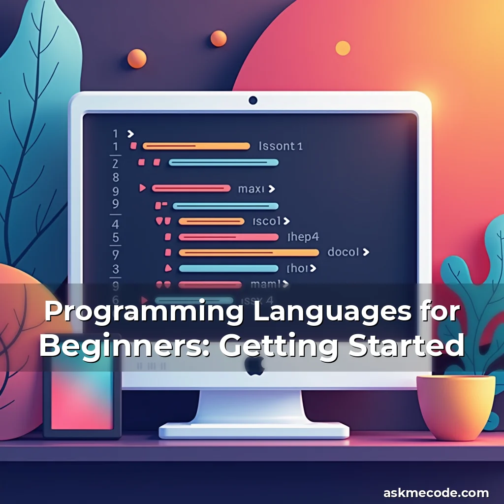 Artistic representation for Programming Languages for Beginners: Getting Started