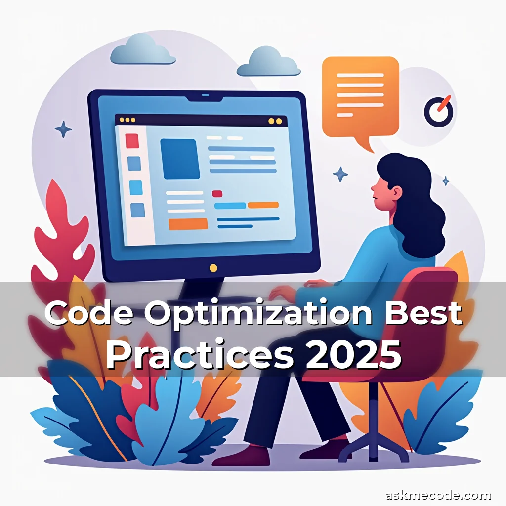Artistic representation for Code Optimization Best Practices 2025