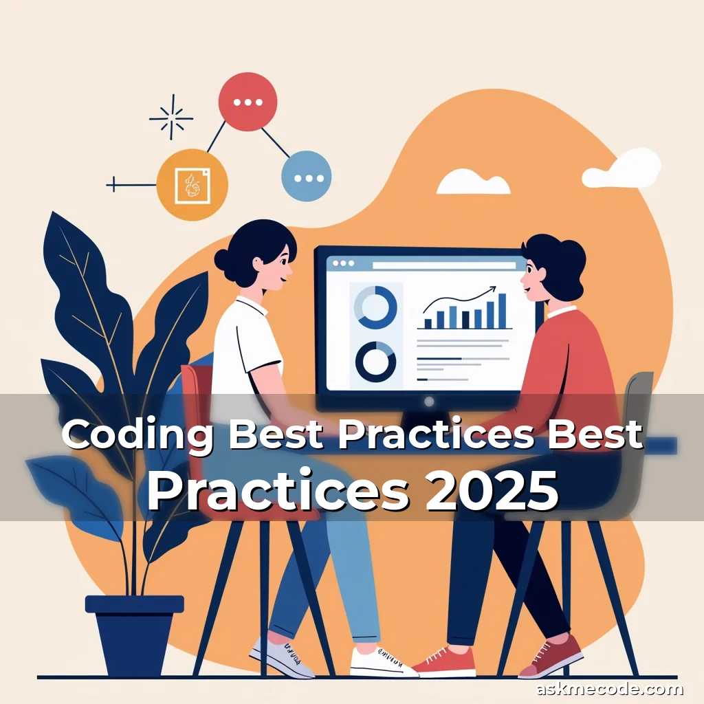 Artistic representation for Coding Best Practices Best Practices 2025