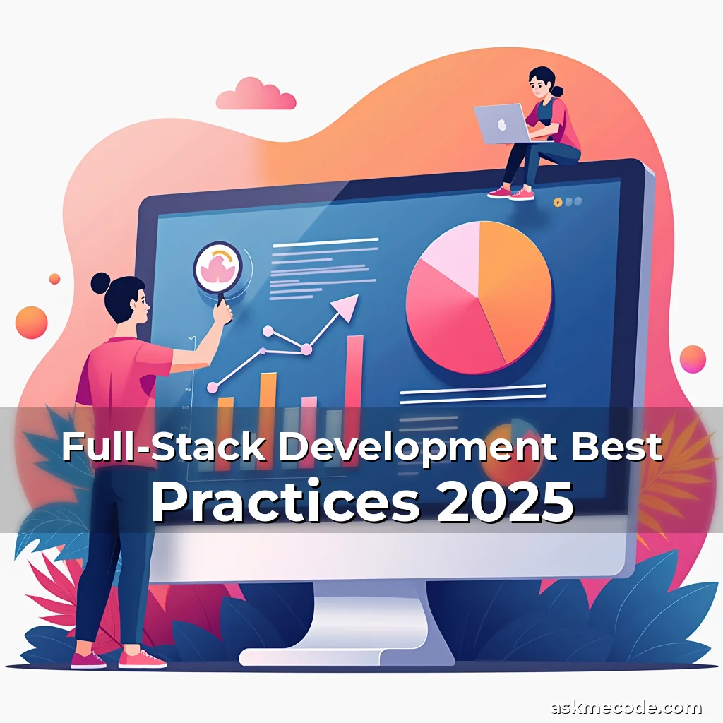 Artistic representation for Full-Stack Development Best Practices 2025