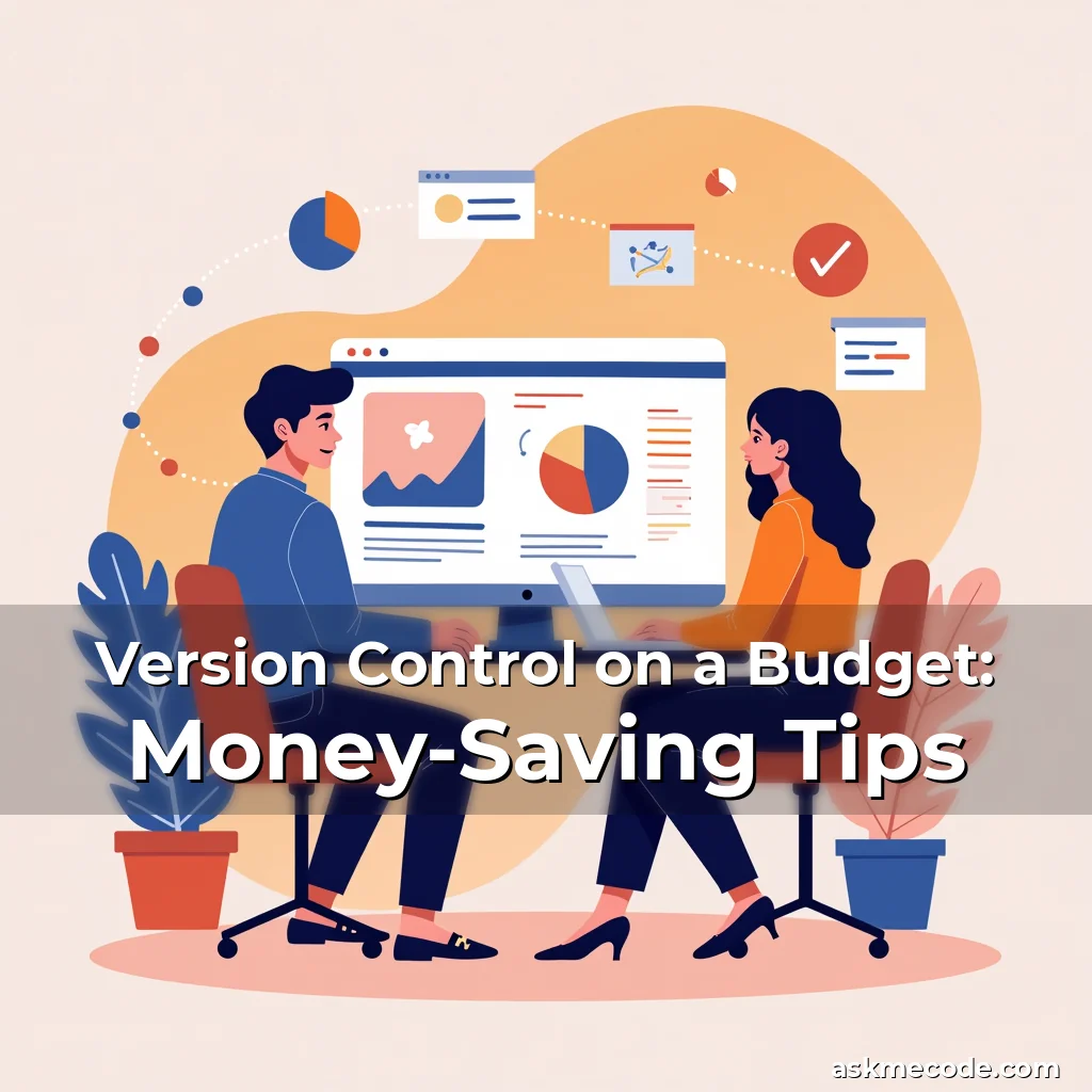 Artistic representation for Version Control on a Budget: Money-Saving Tips