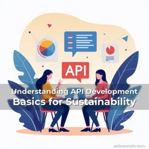 Artistic representation for Understanding API Development Basics for Sustainability