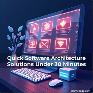 Artistic representation for Quick Software Architecture Solutions Under 30 Minutes