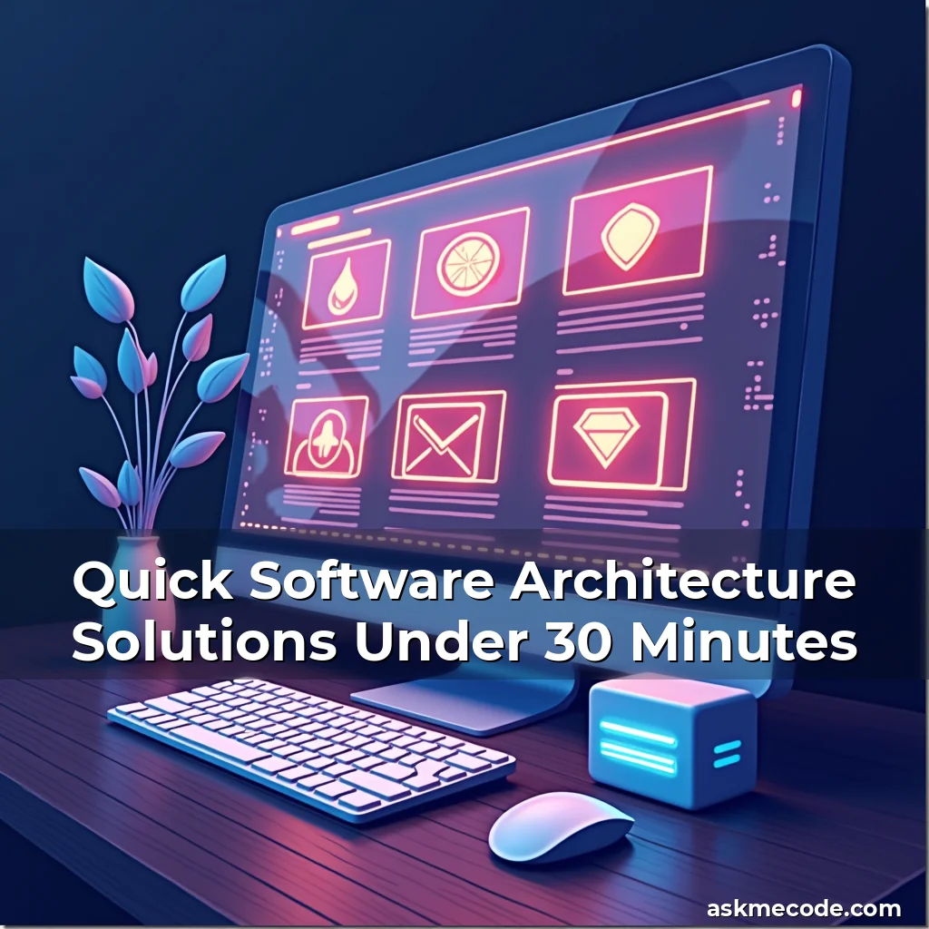 Artistic representation for Quick Software Architecture Solutions Under 30 Minutes