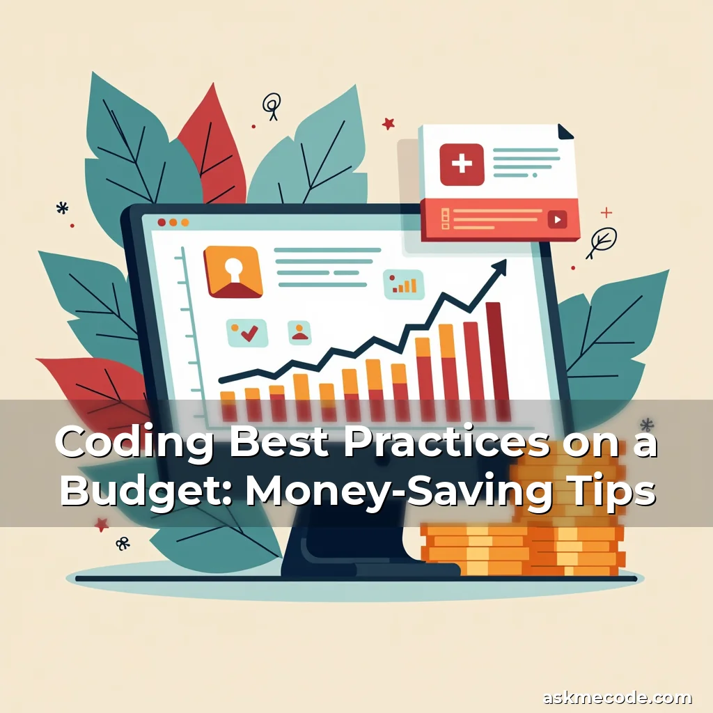 Artistic representation for Coding Best Practices on a Budget: Money-Saving Tips
