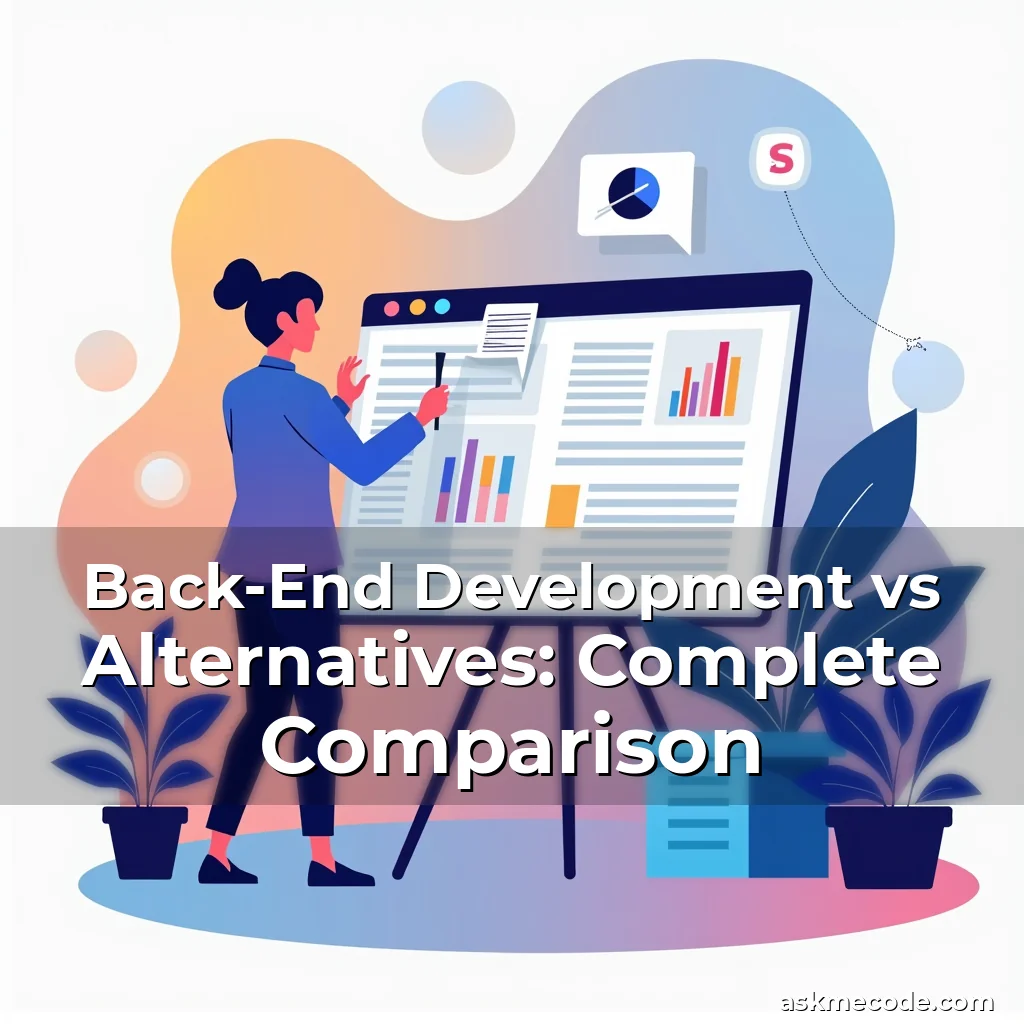 Artistic representation for Back-End Development vs Alternatives: Complete Comparison