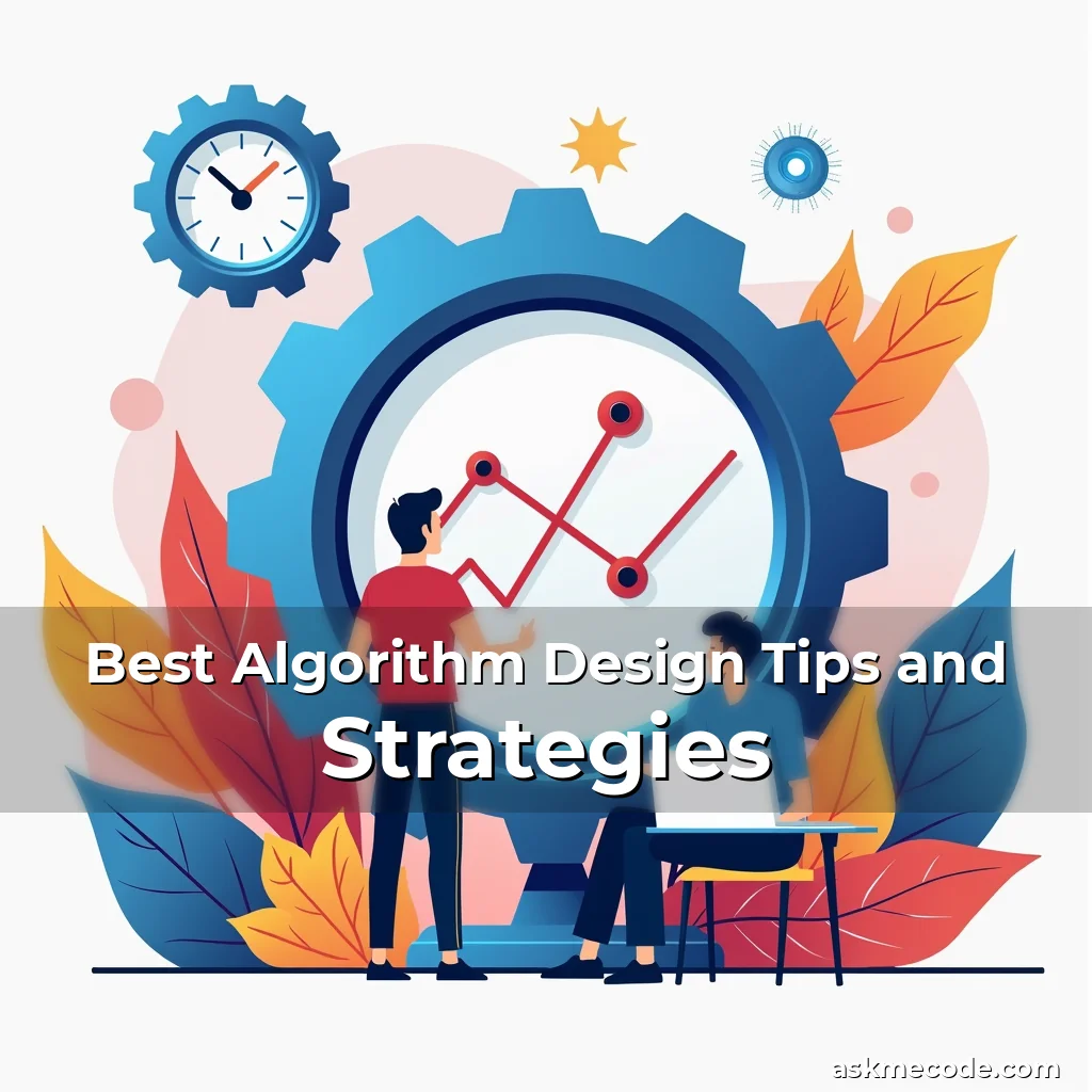 Artistic representation for Best Algorithm Design Tips and Strategies