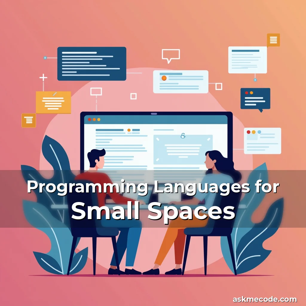 Artistic representation for Programming Languages for Small Spaces