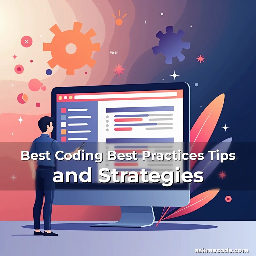 Artistic representation for Best Coding Best Practices Tips and Strategies