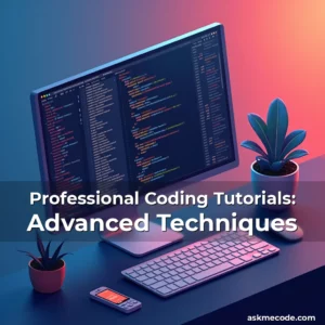 Artistic representation for Professional Coding Tutorials: Advanced Techniques